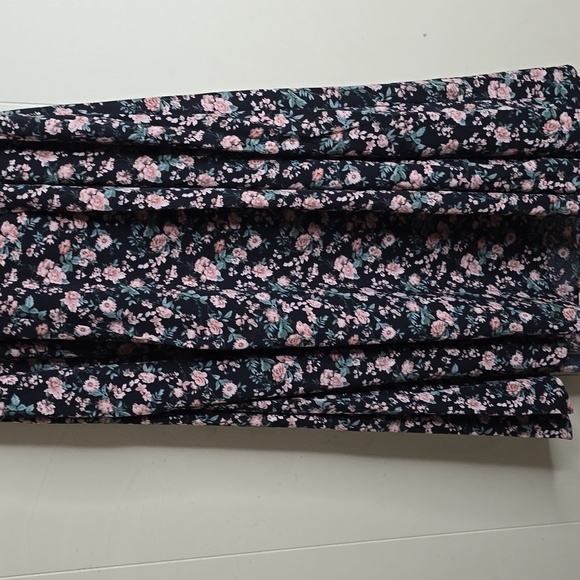 Women's Floral A Line Smocked Waist Tiered Ruffled Chiffon Mini Dress Allegra K - Picture 5 of 11